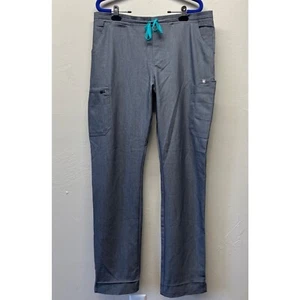 FIGS Yola Skinny Scrub Pants Graphite Gray Womens Large Tall TW2000T - Picture 1 of 10