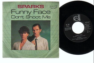 7" SPARKS FUNNY FACE / DON'T SHOOT ME ORIGINAL ITALY 1981 NEW WAVE ROCK PUNK  - Picture 1 of 1