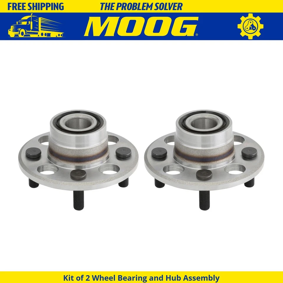 Kit para Honda CRX 1988-1991 - 2 cojinetes de rueda trasera y conjunto de buje MOOG Foto 1 de 1