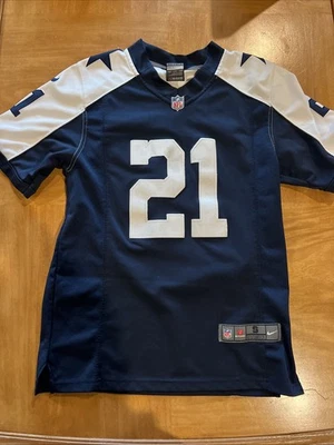 Camiseta deportiva retro de los Dallas Cowboys Ezekiel Elliot Youth S usada pero en excelente estado Foto 1 de 4