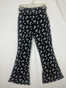Hollister Ultra High Rise Bell Bottom Pants Floral Retro Stretchy Sz Small Short - Picture 1 of 10