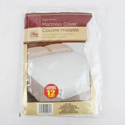 Funda Colchón Queen Colección Hogar 60" x 80" Blanco 12" Profundidad Bolsillo Foto 1 de 4