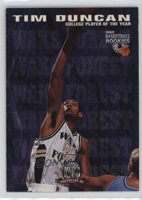 1997 Score Board Rookies Tim Duncan #72 RC HOF - Image 1 of 2