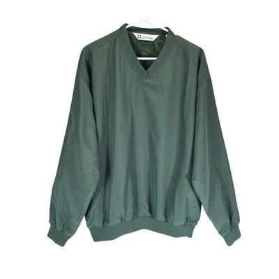 Lady Divots Golf Pullover Windbreaker Womens Large Green Outdoor Lightweight - Image 1 of 4