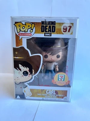 Bnib Funko Pop! Vinilo The Walking Dead Serie #97 Carl Grimes Bloody Figura - Imagen 1 de 4