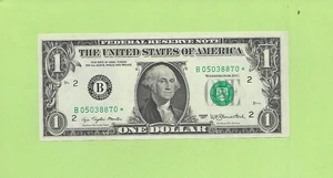 1977* ..UNCIRC  $1  B 0503 8870 * .... 1977* $1  B-*          STAR NOTE      FRN - Picture 1 of 2