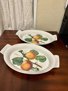 2er Set Portmeirion POMONA 12" Augratin die römische Aprikose - Bild 1 von 11