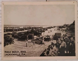VTG Florida Photo Card Pablo Beach Jacksonville 3.5"x2.75" - Picture 1 of 2