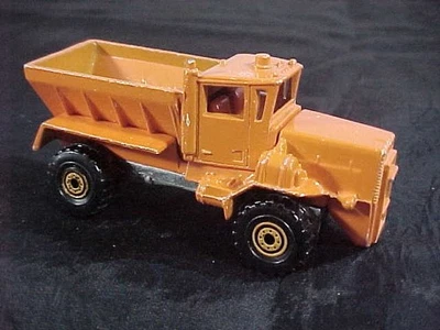 1983 Hot Wheels Snowplow Dump Truck Die Cast Orange 1:64 - Image 1 of 4