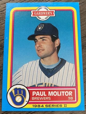 Gardner's Brewers #13 1984 Paul Molitor Foto 1 de 2