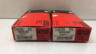 2X GLYCO Conrod Bearing 71-4013/03 For MERCEDES-BENZ 6400380211 OM640 MITSUBISHI - Image 1 of 4