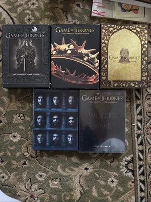 DVD Lot (5): Game of Thrones: Seasons 1,2,5,6,7 DVD - CLEAN - Image 1 of 2
