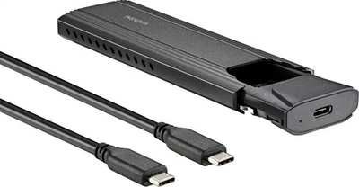 Insignia - Caja SSD M.2 NVMe a USB-C - Negra Foto 1 de 4