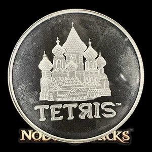 2021 Niue 1 oz .999 Silver TETRIS $2 Coin Official Licensed Gaming Collectible - Picture 1 of 2