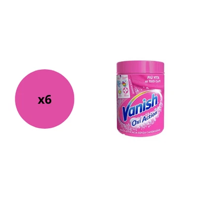 VANISH OXY ACTION MULTIPOWER Polvere ROSA Smacchiatore Senza Candeggina - 2400g - Immagine 1 di 3
