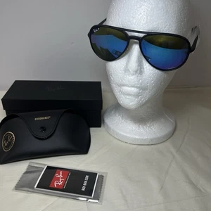 Ray-Ban RB4320CH 601SA1 Polarized CHROMANCE Matt Black Green Mirror Blue 58-140 - Bild 1 von 11