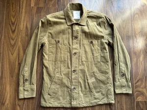 Percival (M) Corduroy Overshirt / Shacket 40” Pincord Army Green BNWOT RRP £99 - Picture 1 of 17