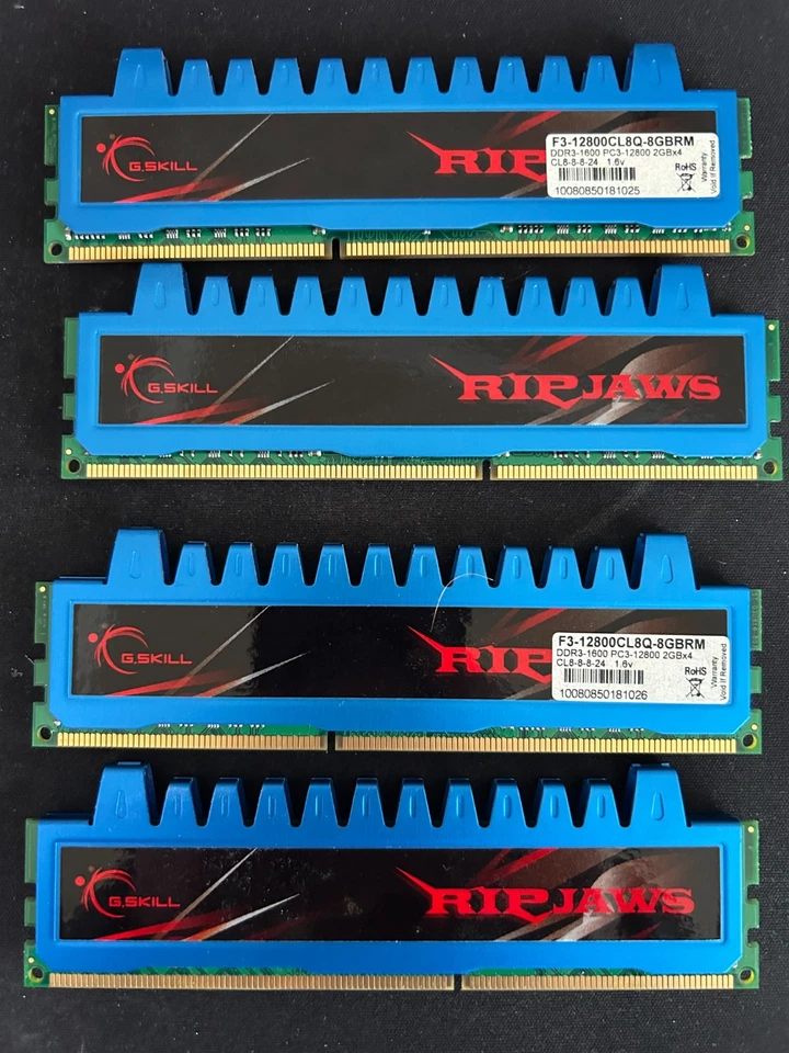 G.Skill Ripjaw DDR3-12800CL8Q-8GBRM - Imagem 1 de 1