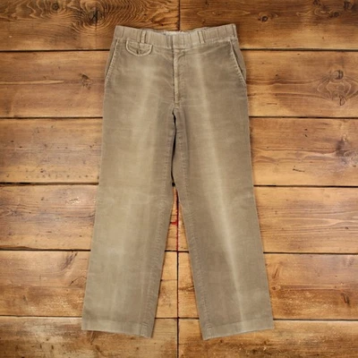 Pantalones de pana vintage Lands' End Cord 32x29 hechos en EE. UU. años 90 para hombre beige Foto 1 de 4