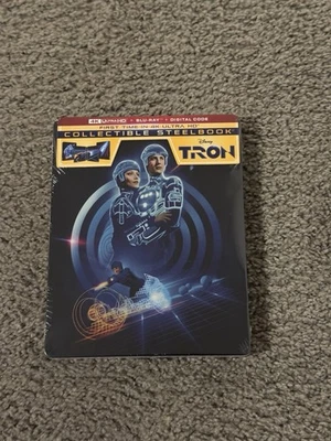 Tron (1982) Collectible 4K Ultra HD Blu-ray Steelbook (NEW/FACTORY SEALED) - Image 1 of 2