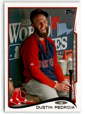 Variación de imagen Topps 2014 Dustin Pedroia Red Sox #166 Foto 1 de 2
