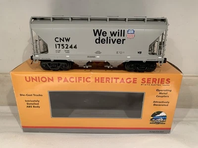 MTH PREMIER UNION PACIFIC 2 BAY CENTERFLOW HOPPER 20-97648 O SCALE UP HERITAGE - Image 1 of 4