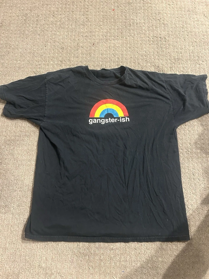 Vintage Enjoi Skateboards T-shirt Size XL Gangsterish Y2K Skateboarding Rainbow - Image 1 of 3