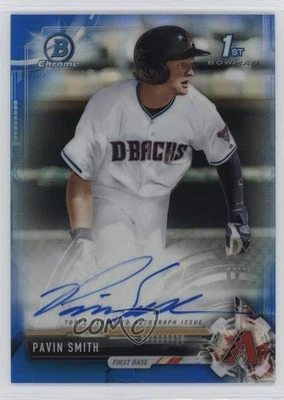 2017 Bowman Draft Chrome Pick Blue Refractor /150 Pavin Smith #CDA-PS Auto - Image 1 of 2