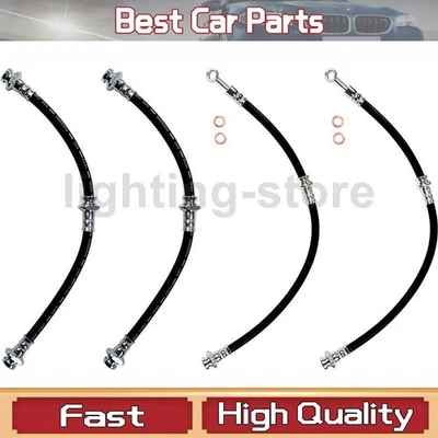 Manguera hidráulica de freno delantero trasero para Geo 1989-1994 Metro 4 piezas Foto 1 de 4