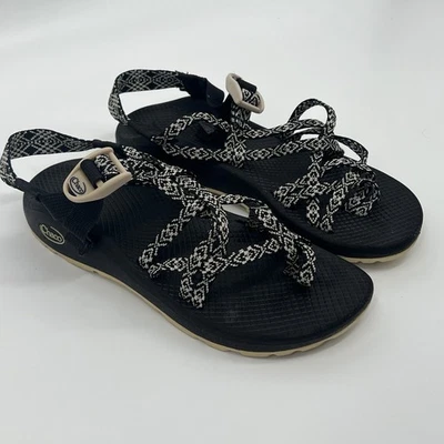 CHACO Sandals Z Cloud X2 Black & White Women's Size 9 - Image 1 of 4