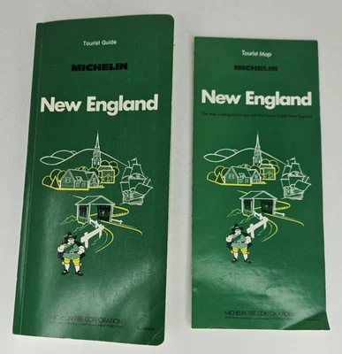 Michelin Green Guide New England Green Tourist Guide and Map by Michelin 1983 - Image 1 of 4