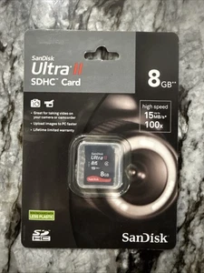 SanDisk Ultra II 8GB, Class 2 15MB/s - SDHC Card - SDSDH-008G-AW11 - Picture 1 of 2
