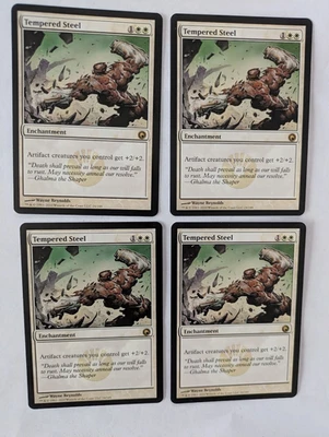 4 Tempered Steel Scars of Mirrodin MTG NM Free shipping with tracking - Image 1 of 2