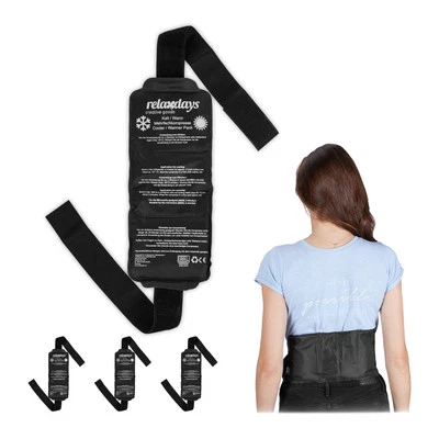 Kältegürtel 4er Set, Kühlkissen Gel, Kühlpads, Kalt Warm Kompressen, Kühlpacks - Bild 1 von 4