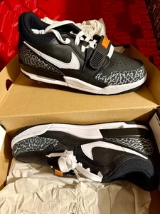 AIR JORDAN LEGACY 312 LOW BLACK/WOLF GREY/SAFETY ORANGE/WHITE 6.5Y CD9054-018 - Picture 1 of 12