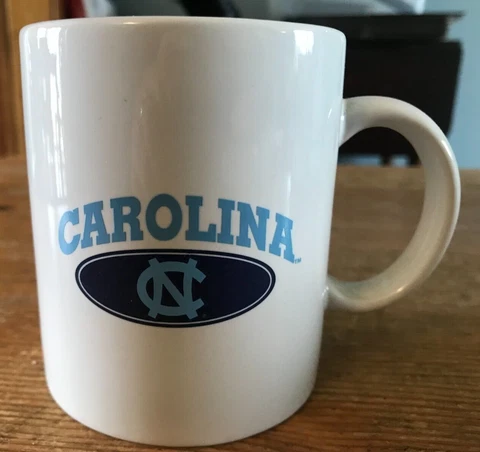 North Carolina Tar Heels Coffee Mug UNC Tarheels White Tea Cup Cover
