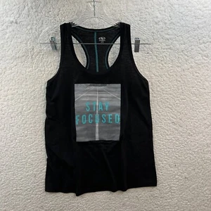 Athletic Works Brand Women’s Black Sleeveless “Stay Focused” Tank Top Medium - Picture 1 of 10