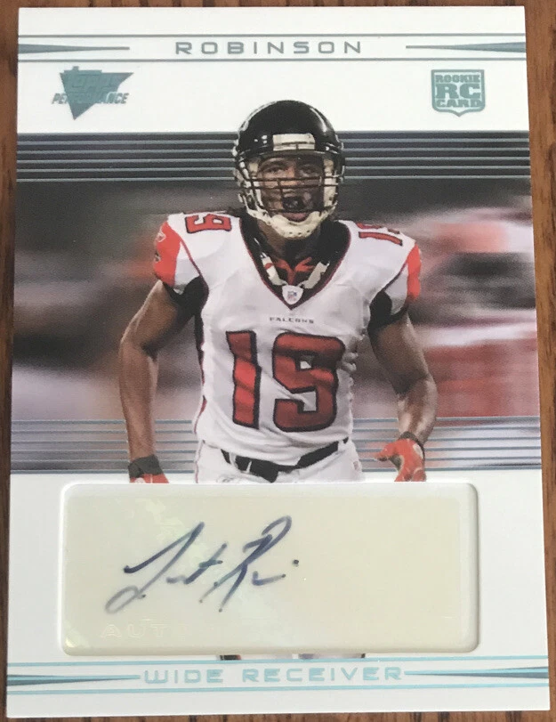 2007 Topps Performance Rookie Autographs Laurent Robinson #118 Atlanta Falcons - Image 1 of 2