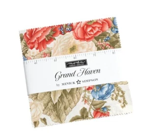 GRAND HAVEN 3 Charm Packs Moda Cottage Chic fabric quilting patriotic 14980PP - Picture 1 of 24