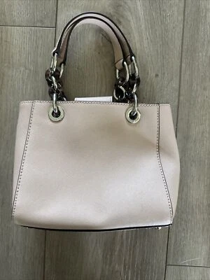 MICHAEL KORS Cartera de Cuero Bolso de Mano Cartera Pequeña, Cynthia Rubor/Oro Rosa Foto 1 de 4