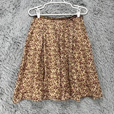 Falda Vintage Ann Taylor Para Mujer 2 Seda Floral Y2K Pradera Cottagecore Hada Foto 1 de 4