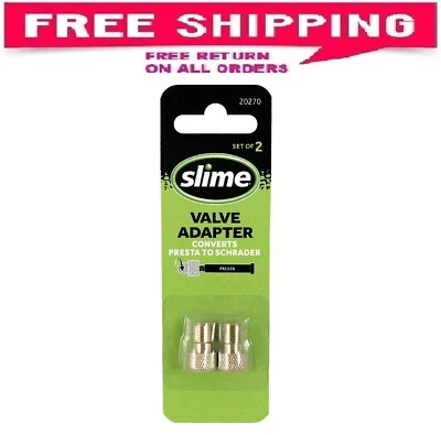 Adaptador de válvula de pneu de bicicleta Slime Presta para Schrader (padrão 2 peças) - Imagem 1 de 4