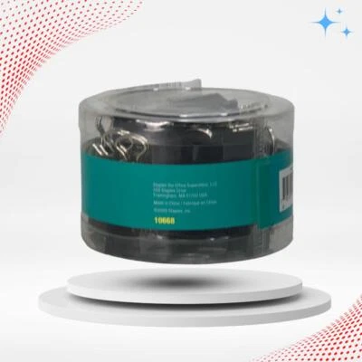 11 件 Staples 中号粘合剂夹黑色 24 包 = 72 夹学校办公室 1 1/4 全新 — 第 1/4 张图片