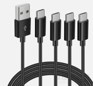50CM USB typu C kabel 4 w 1 szybkie ładowanie, kabel ładujący USB-A na USB C - Zdjęcie 1 z 5