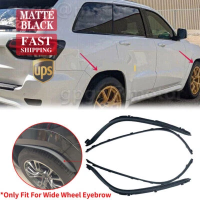 For Jeep Grand Cherokee SRT Trackhawk Limited X Summit 2011-21 4Pc Fender Flares - Image 1 of 4