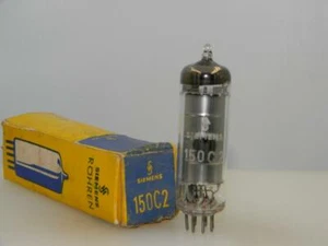 Siemens Germany 150 C2 0A2 NOS NIB 100% Silver Ribbed Plate Serious Tubes O994 - Picture 1 of 4