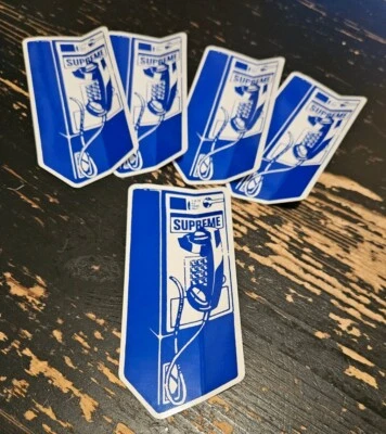 Supreme PayPhone Sticker FW18 Decal NY Telephone + FREE SURPRISE