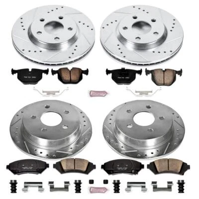 PowerStop Disc Brake Kit - Front and Rear - Fits Chevrolet Impala 2005, Chevrole Foto 1 de 4