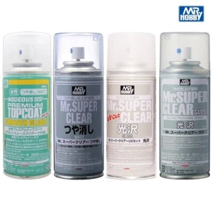 MR HOBBY Spray Top Coat Protettivo Clear Opaco Lucido UV-Cut 170ml Nuovo NEW - Imagen 1 de 5