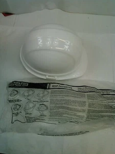 ERB Omega II Hard Hat Cap Style w/6 pt. Ratchet & Chin Strap White LOT OF 9 - Picture 1 of 3